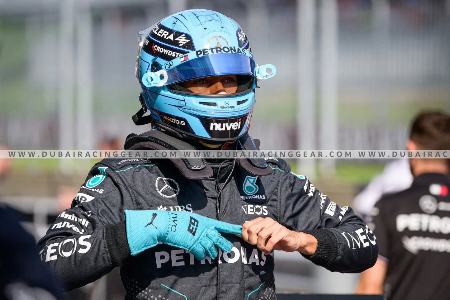 George Russell Gloves 2024 F1 Race Gloves - Dubai Sports Pro