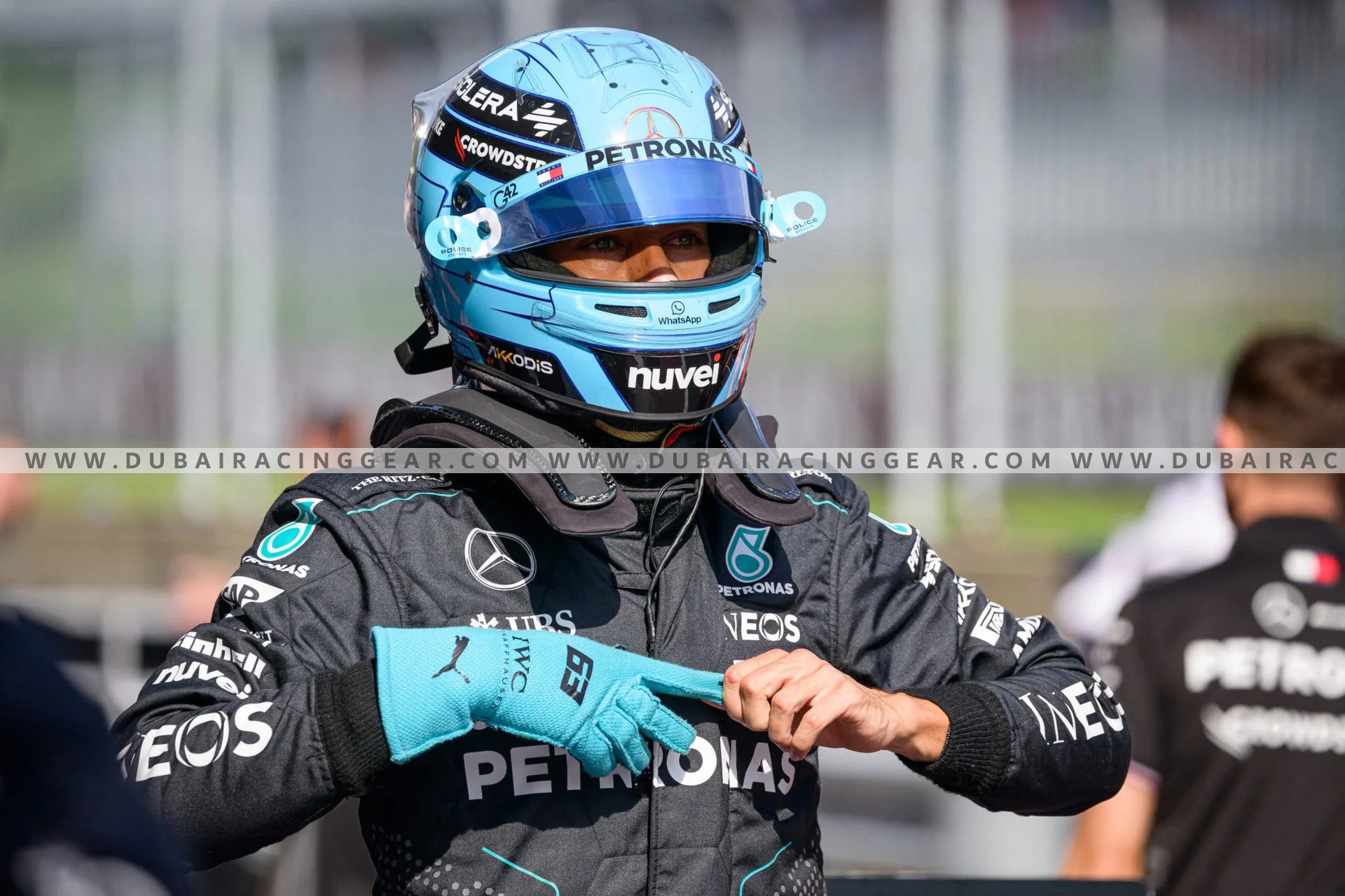 George Russell Gloves 2024 F1 Race Gloves - Dubai Sports Pro