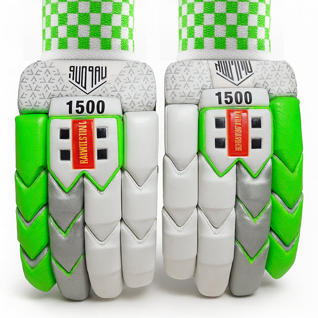 Gray-Nicolls Vapour 1500 Cricket Batting Gloves – Premium Leather Edition