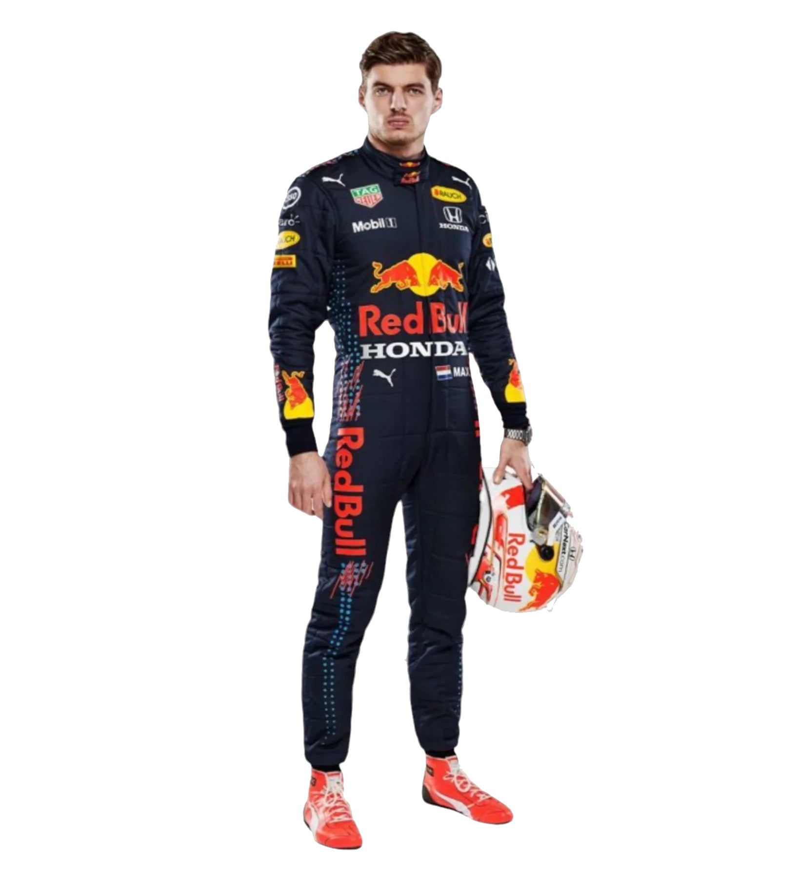 F1 Red Bull Max Verstappen 2021 Printed Race Suit - Dubai Sports Pro