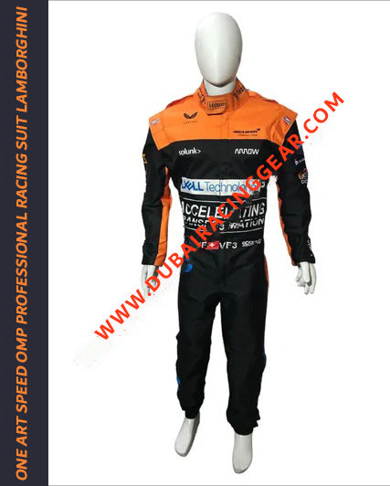 Daniel Ricciardo 2022 McLaren F1 Replica Race Suit - Dubai Racing Gear - Dubai Sports Pro