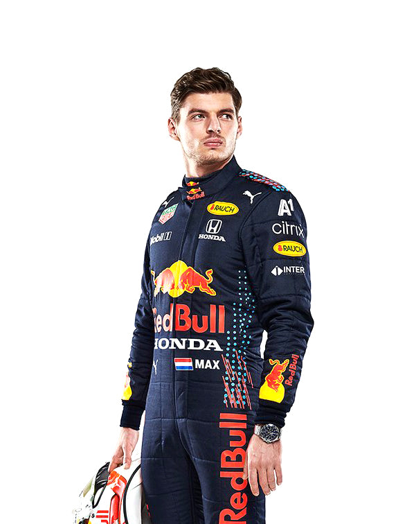 F1 Red Bull Max Verstappen 2021 Printed Race Suit - Dubai Sports Pro