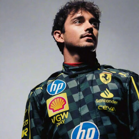 Charles Leclerc Scuderia Ferrari HP's Carbon-Fibre Race Suits Italian Grand Prix - Dubai Sports Pro