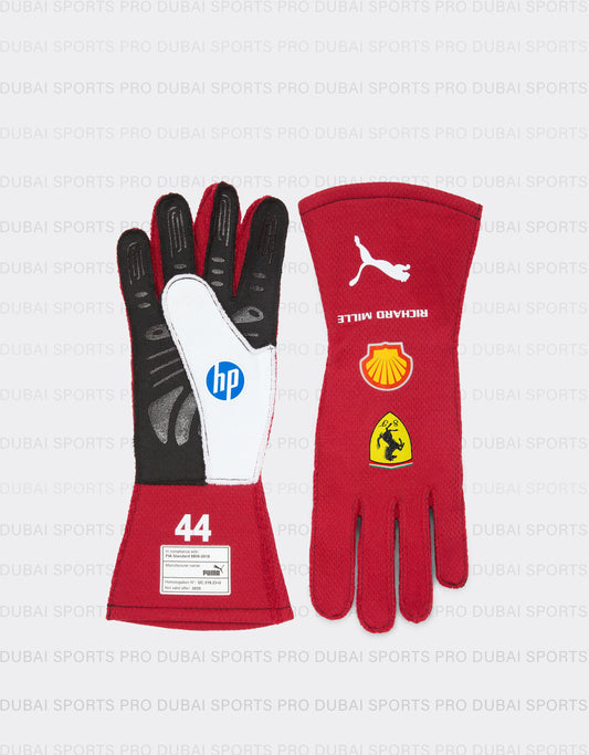 Lewis Hamilton Racing Gloves – Scuderia Ferrari Edition | Premium Karting & Racing Gloves