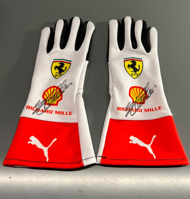 2023 Charles Leclerc Ferrari F1 Race Gloves- MONACO GP - Dubai Sports Pro