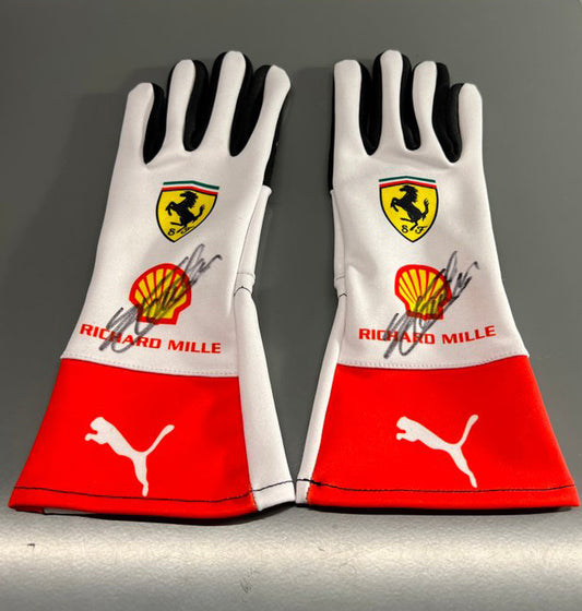 2023 Charles Leclerc Ferrari F1 Race Gloves- MONACO GP - Dubai Sports Pro