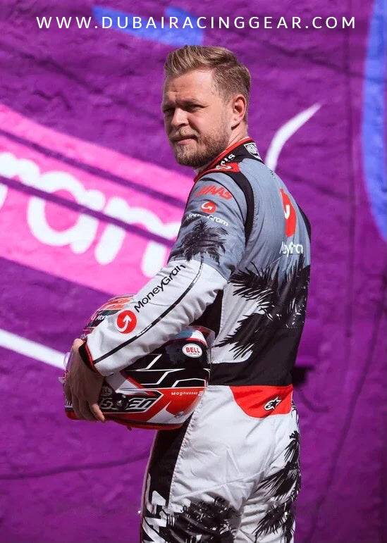 2023 Kevin Magnussen Haas F1 Racing Suit - Dubai Sports Pro