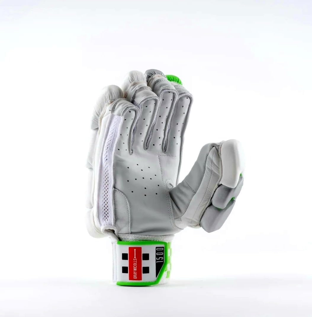 Gray-Nicolls Vapour 1500 Cricket Batting Gloves – Premium Leather Edition