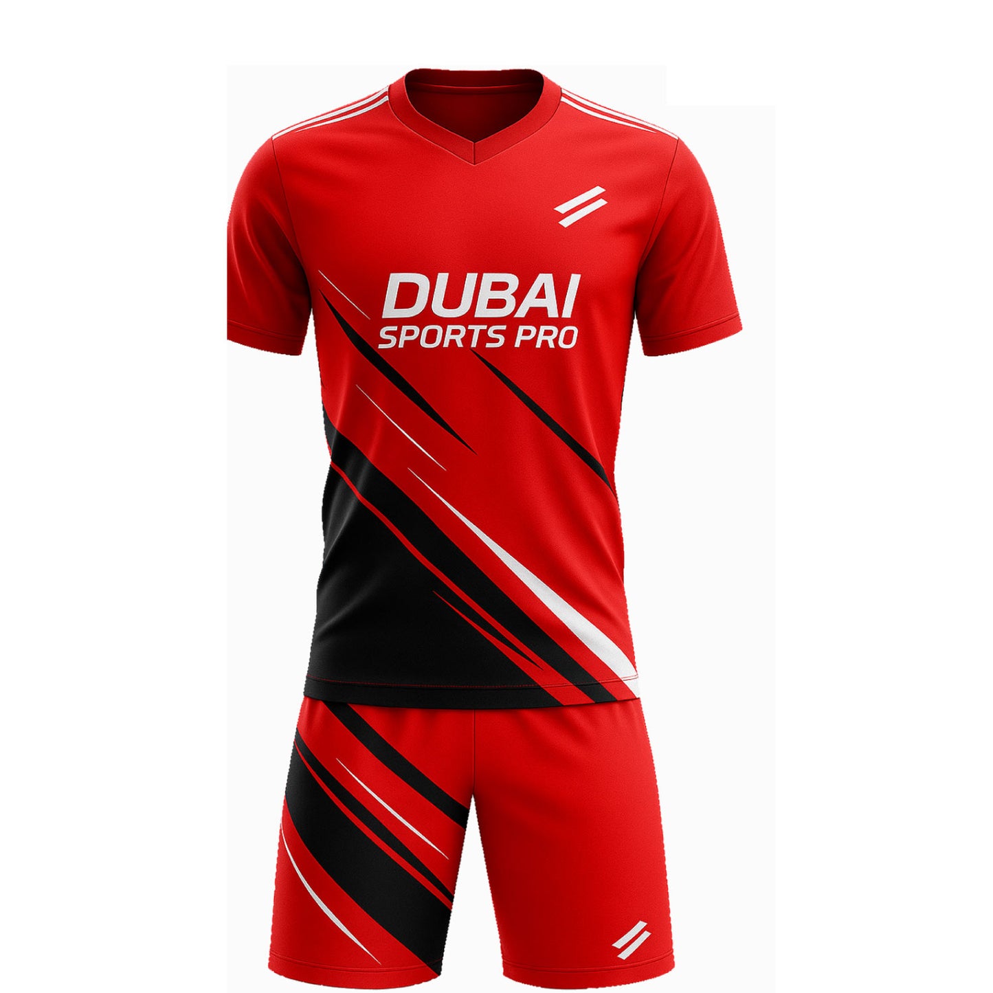 Dubai Sports Pro Custom Football Kit – Black & Yellow Elite Edition