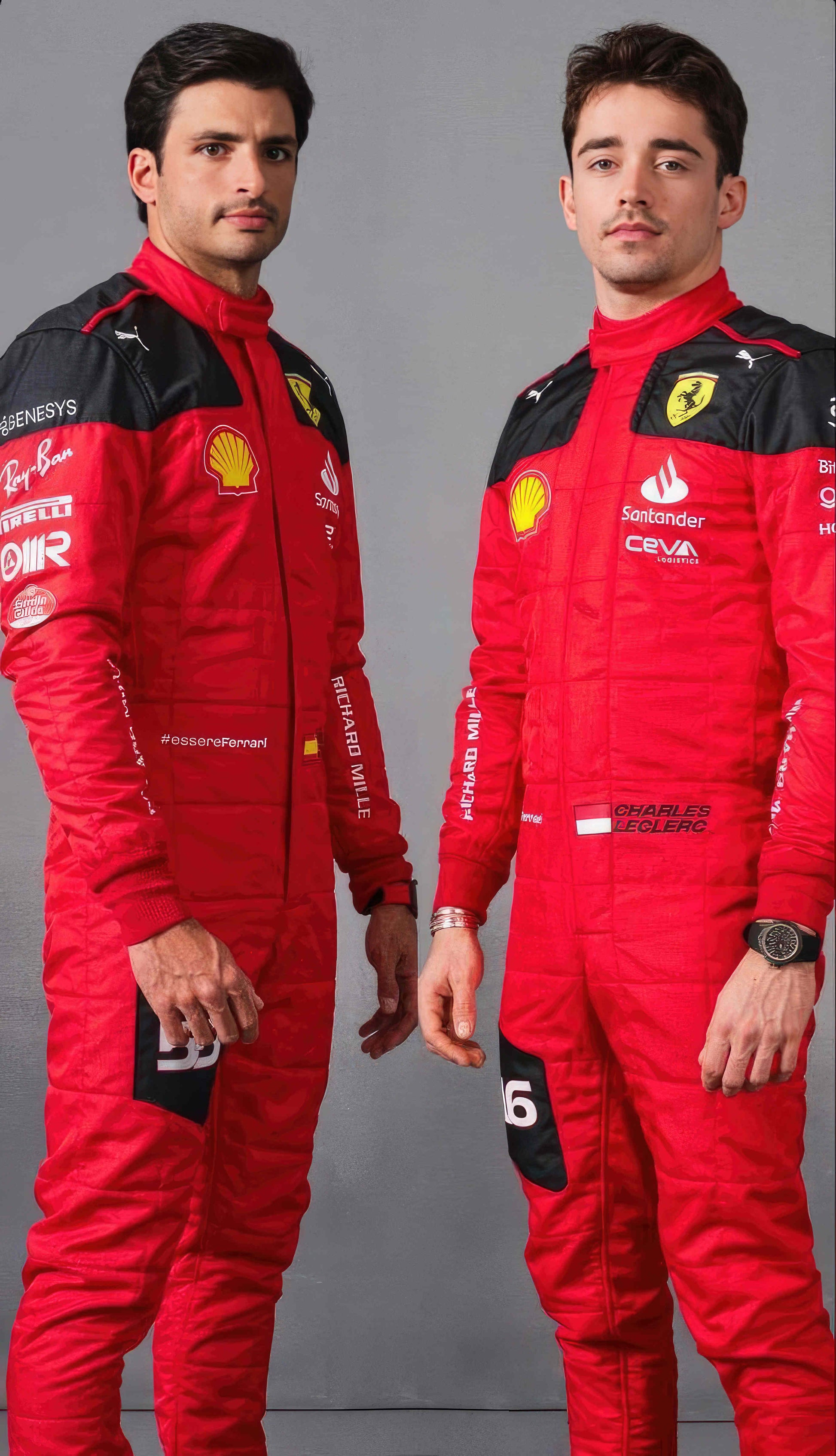 2023 Carlos Sainz Ferrari F1 Racing Suit - Dubai Sports Pro