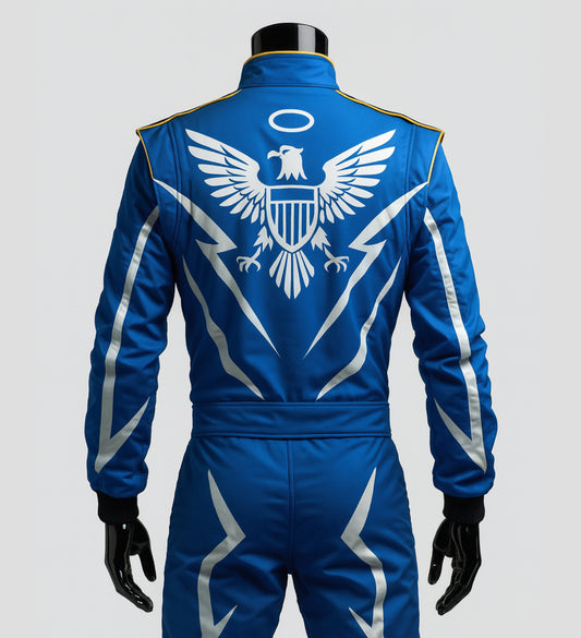Formula Kart Racing Suit – Blue Eagle Replica Design