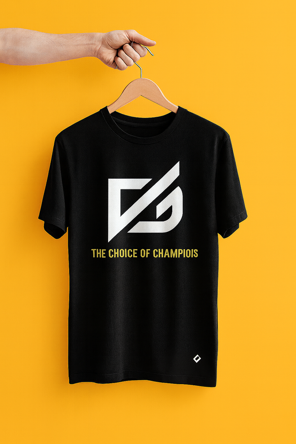 Dubai Sports Pro “The Choice of Champions” Black T-Shirt – Premium Edition