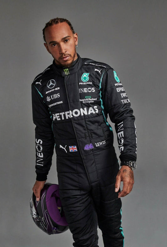 2021 Lewis Hamilton Mercedes F1 Race Suit - Dubai Sports Pro