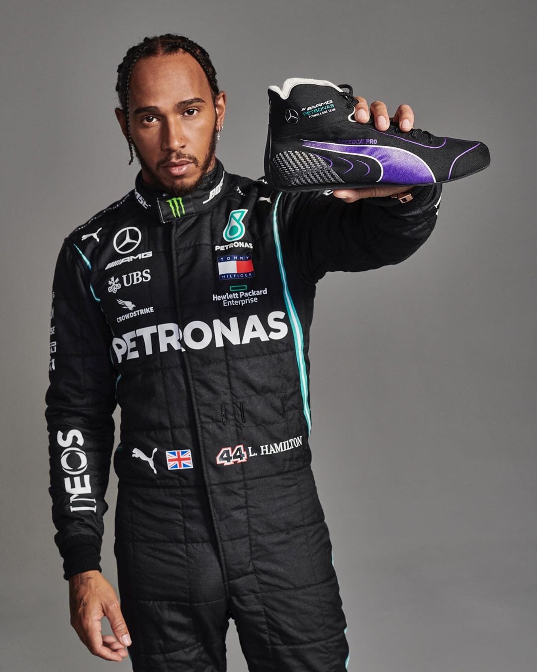 2021 Lewis Hamilton Mercedes F1 Race Suit - Dubai Sports Pro