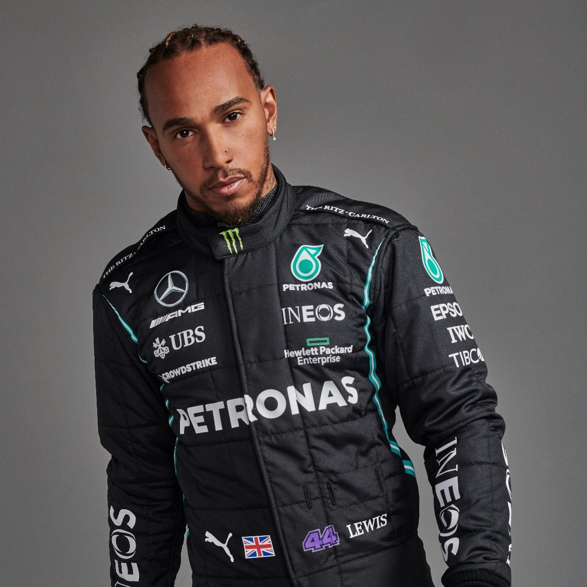 2021 Lewis Hamilton Mercedes F1 Race Suit - Dubai Sports Pro