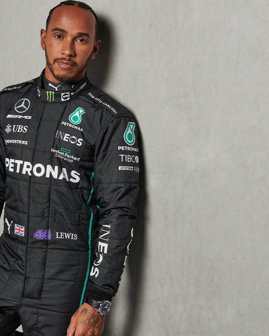 2022 Lewis Hamilton Mercedes F1 Race Suit - Dubai Sports Pro