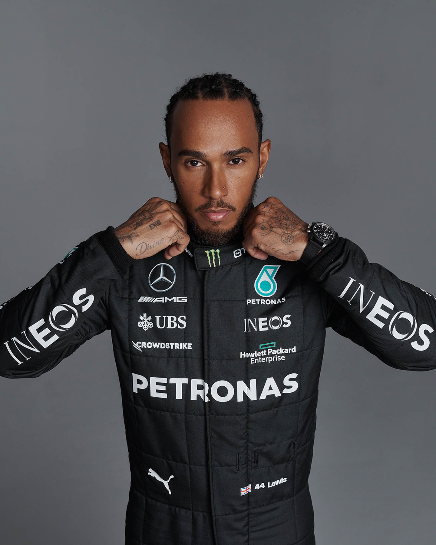 2023 Lewis Hamilton Mercedes F1 Race Suit - Dubai Sports Pro