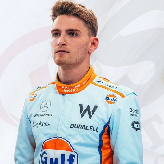 2023 Logan Sargeant Gulf & William Race Suit Singapore GP - Dubai Sports Pro