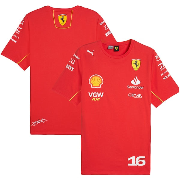 Scuderia Ferrari 2024 Team Charles Leclerc T- Shirt (Copy) - Dubai Sports Pro