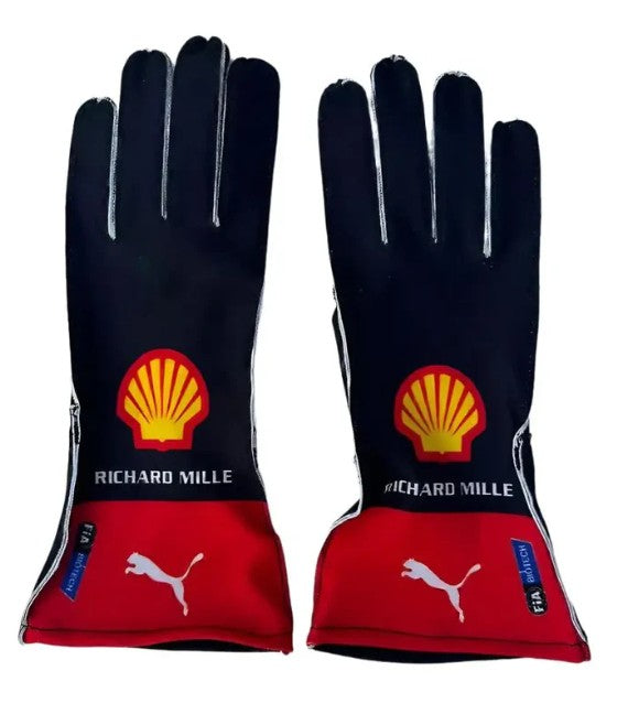 2023 Carlos Sainz Scuderia Ferrari F1 Gloves - Dubai Sports Pro