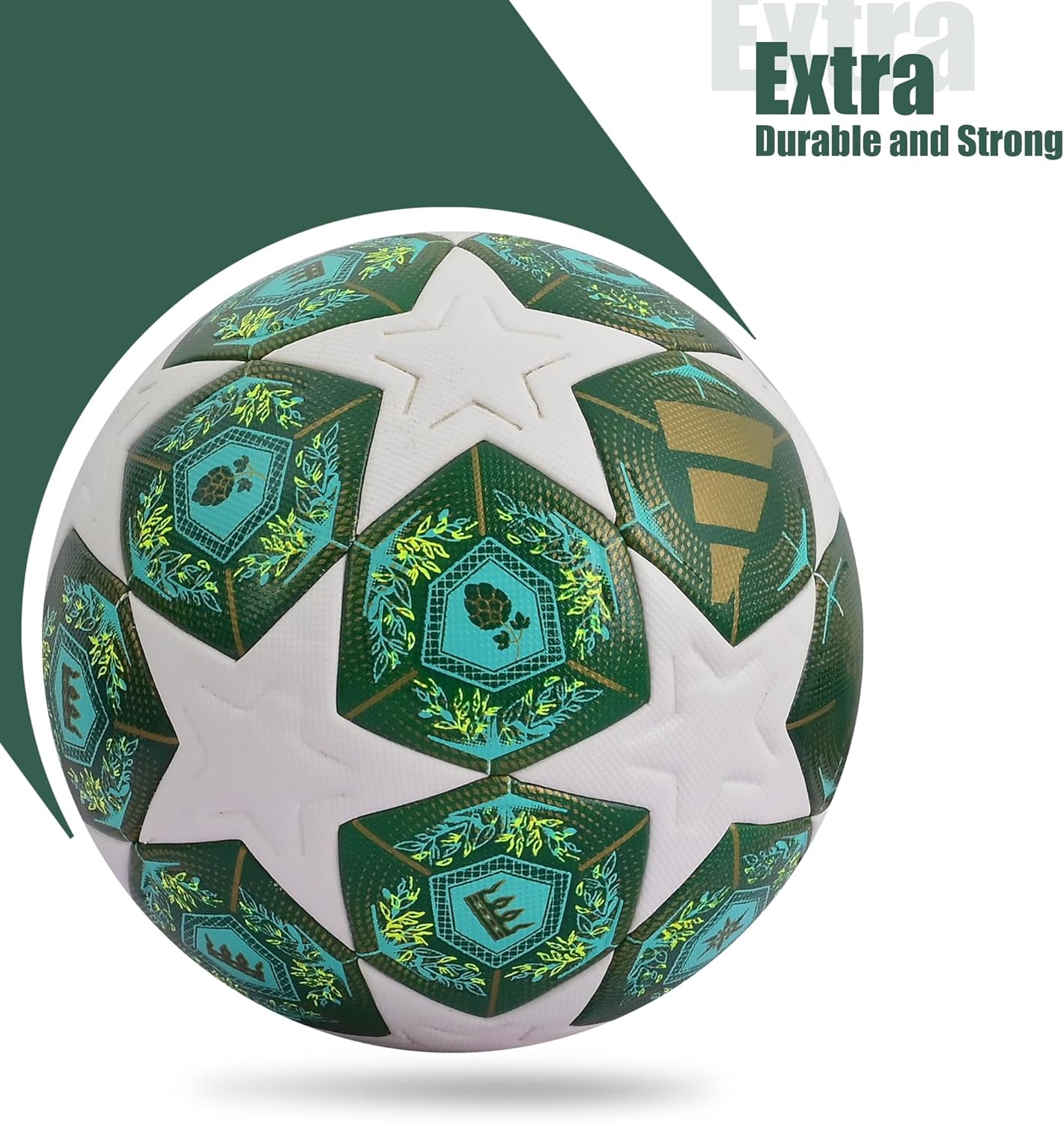 Official Size 5 Football for Training and Match Play – Premium PU Leather Soccer Ball with Strong Stitching
