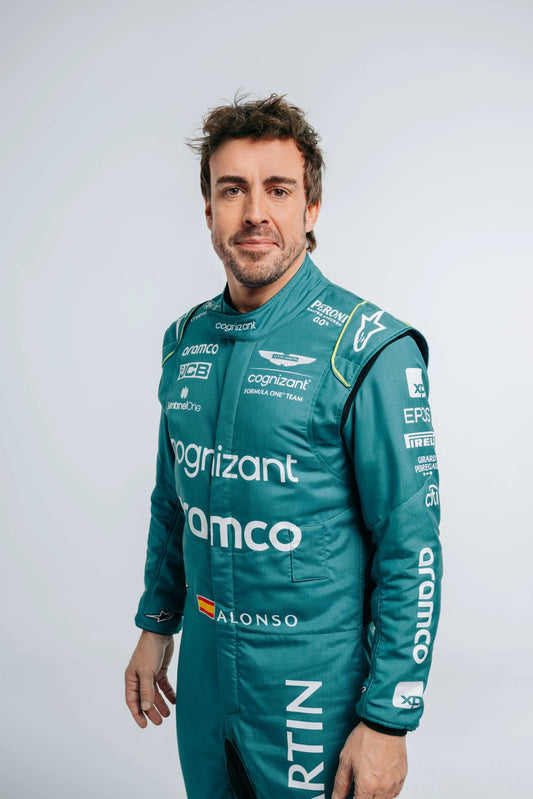Aston Martin 2023 Alonso F1 Team Replica Race Suit- Dubai Racing Gear - Dubai Sports Pro