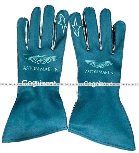 Aston Martin go kart-F1 Gloves - Dubai Racing Gear - Dubai Sports Pro