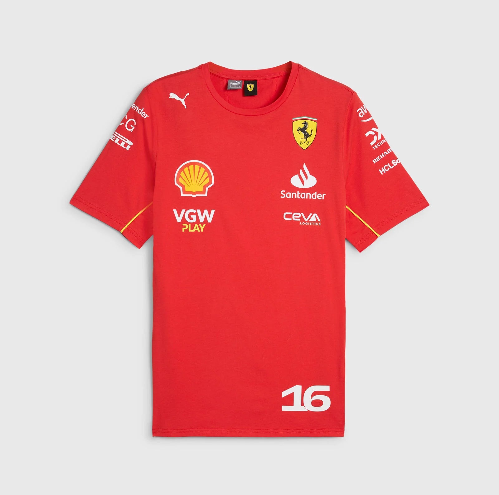 Scuderia Ferrari 2024 Team Charles Leclerc T- Shirt (Copy) - Dubai Sports Pro