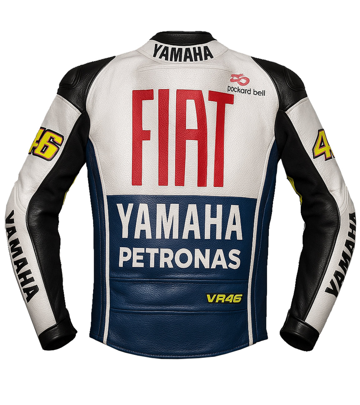 Yamaha FIAT VR46 Racing Leather Jacket – MotoGP Custom Edition