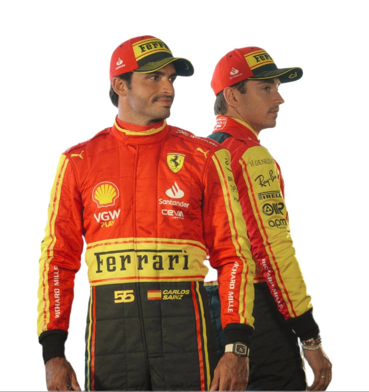 Carlos Sainz Jr 2023 Scuderia Ferrari Monza Special Edition F1 Replica Race Suit - Dubai Sports Pro