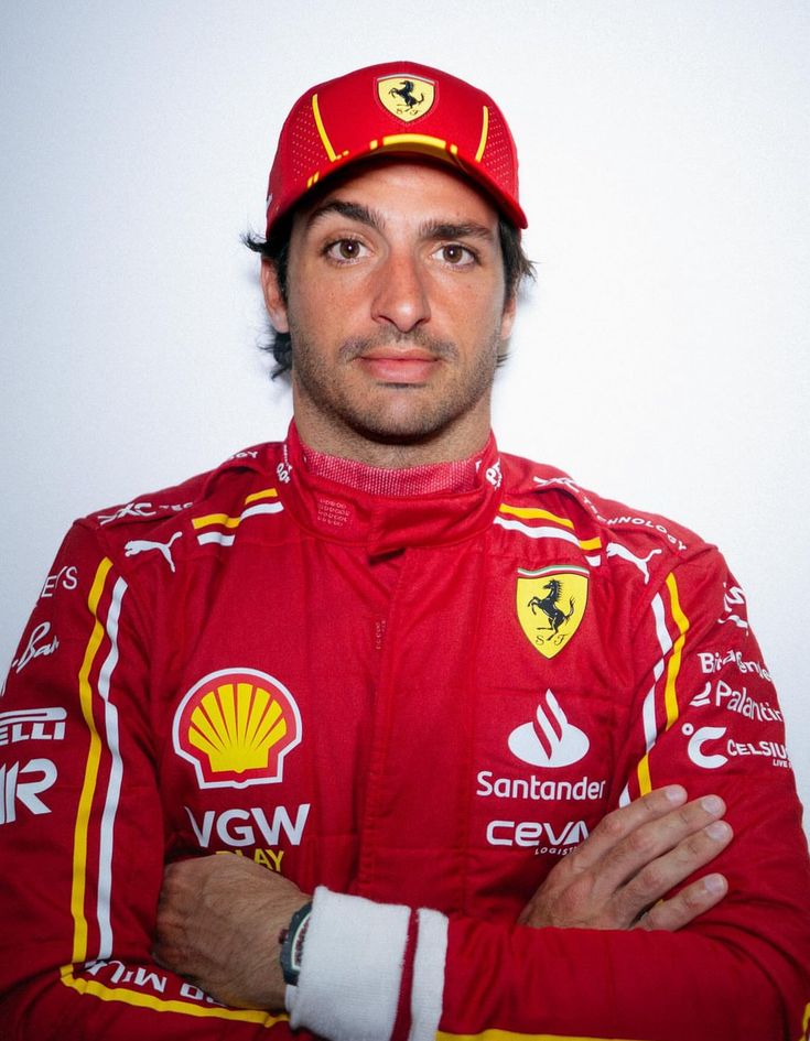 Carlos Sainz 2024 New Ferrari Race Suit -Dubai Racing Gear - Dubai Sports Pro