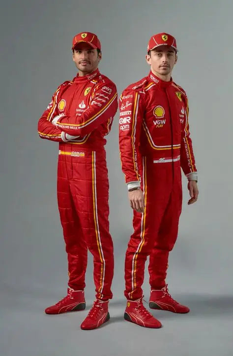 Charles Leclerc 2024 Ferrari Race Suit - Dubai Racing Gear - Dubai Sports Pro