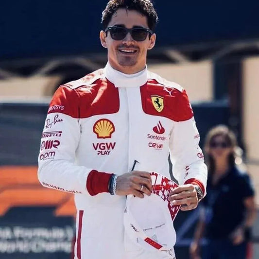 Charles Leclerc 2023 Monaco Ferrari Racing Suit - Dubai Sports Pro