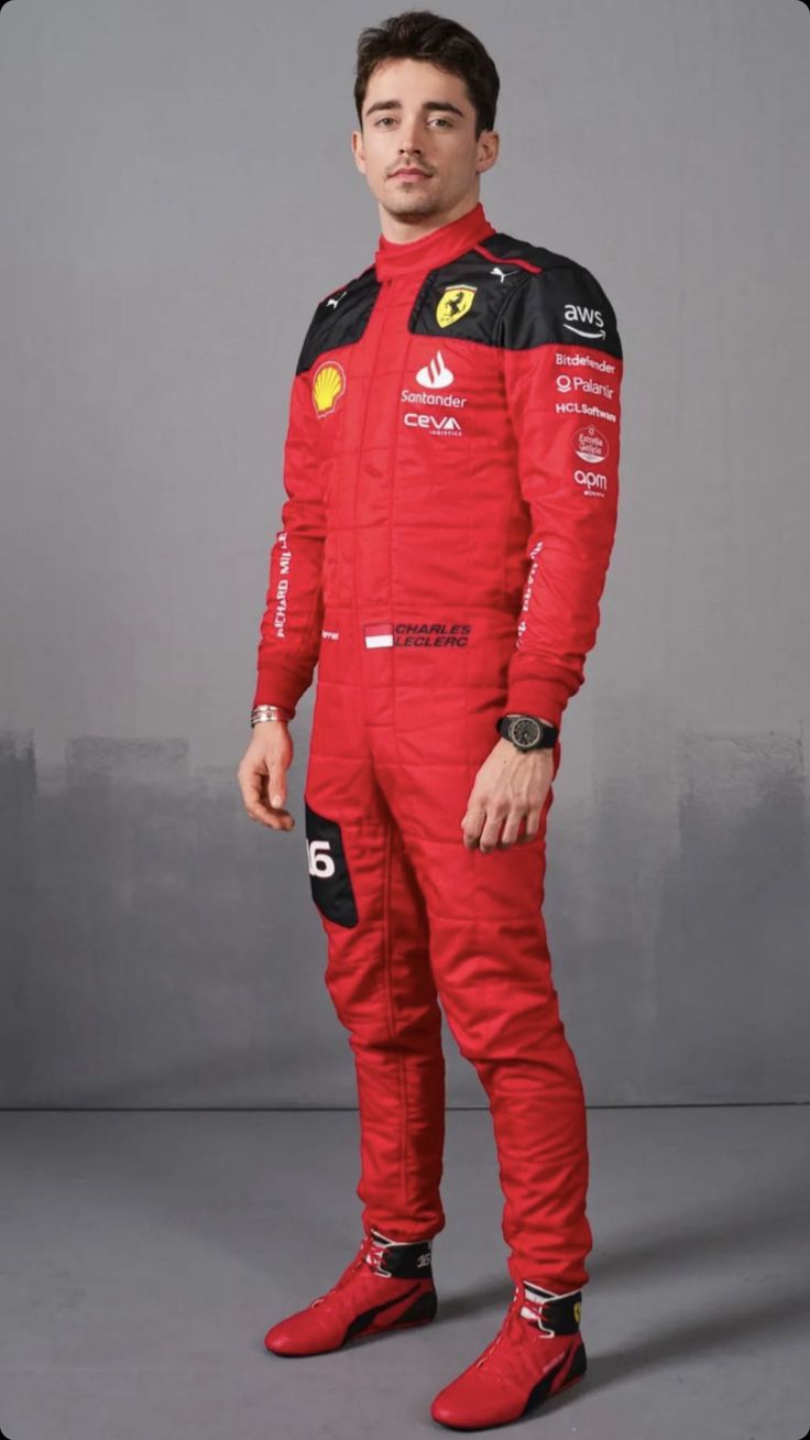 2023 Charles Leclerc Ferrari F1 Racing Suit - Dubai Racing Gear - Dubai Sports Pro
