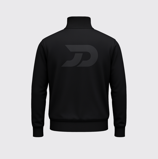 Premium Track Jacket – Black & Grey Stripes J06