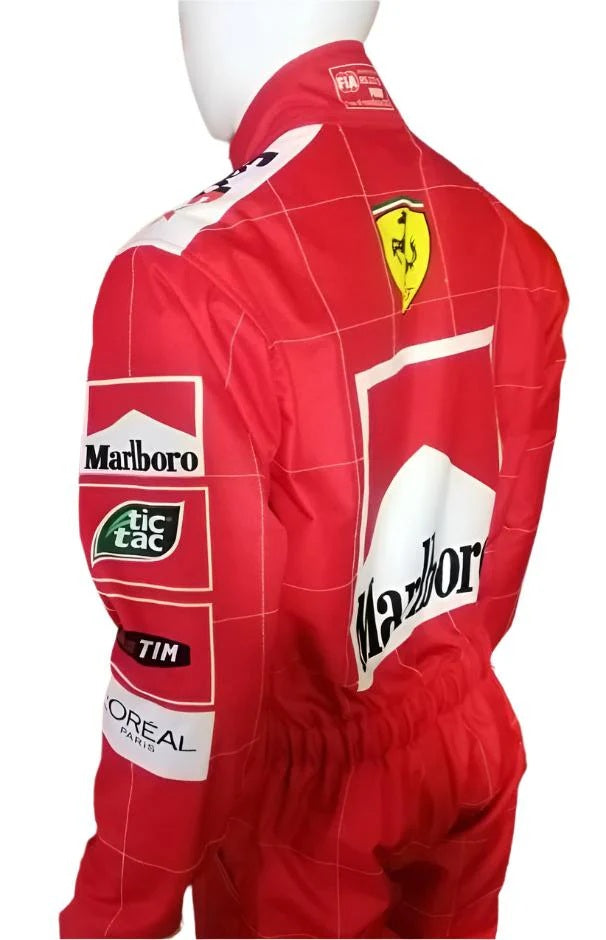 F1 Michael Schumacher 2001 Printed Race Suit - Dubai Sports Pro
