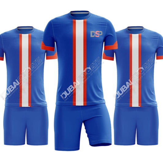 DSP Multi Color Streak Soccer Uniform – Lightweight Football Kit for All