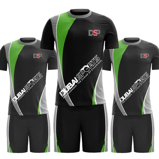 DSP Black Streak Soccer Uniform – Lightweight Football Kit for All