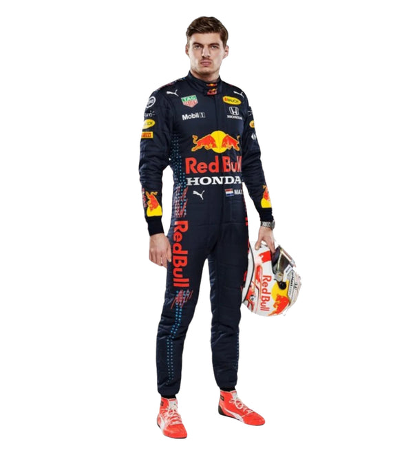 F1 Red Bull Max Verstappen 2021 Printed Race Suit - Dubai Sports Pro