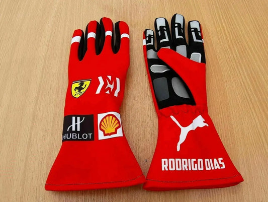 F1 Ferrari Mission Karting Gloves - Dubai Sports Pro