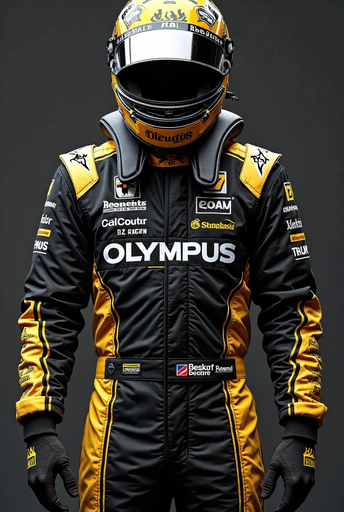 2024 Bleugüs F1 Replica Race Suit – Black & Yellow Elite Edition