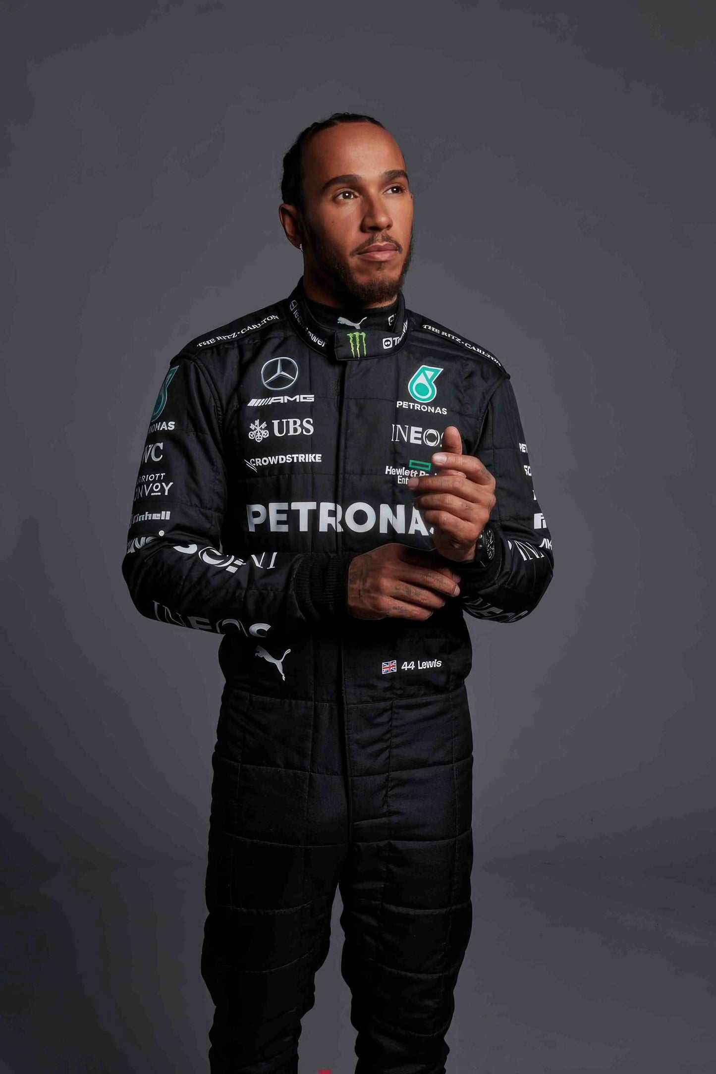 2024 Lewis Hamilton Mercedes AMG Petronas F1 Team Replica Race Suit - Dubai Sports Wear - Dubai Sports Pro