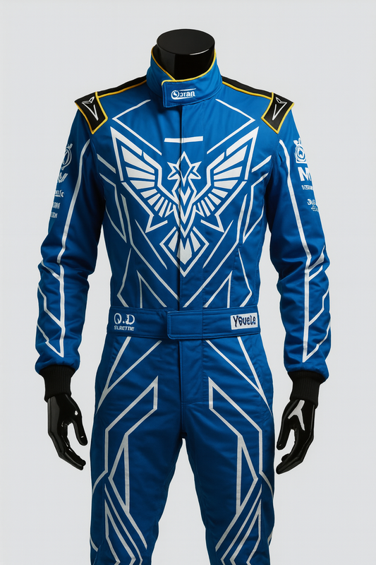 Formula Kart Racing Suit – Blue Eagle Replica Design