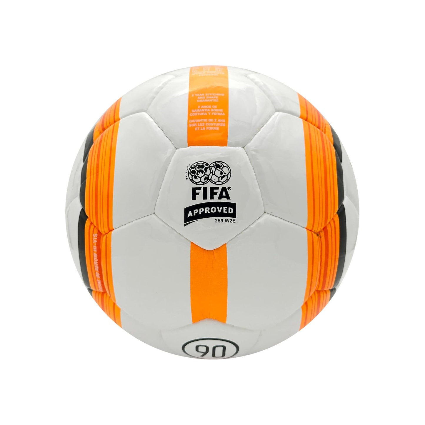 Match Ball 2005/06 Size 5, Authentic Retro Soccer Ball, Limited Edition Collector’s Football,(Orang and White)