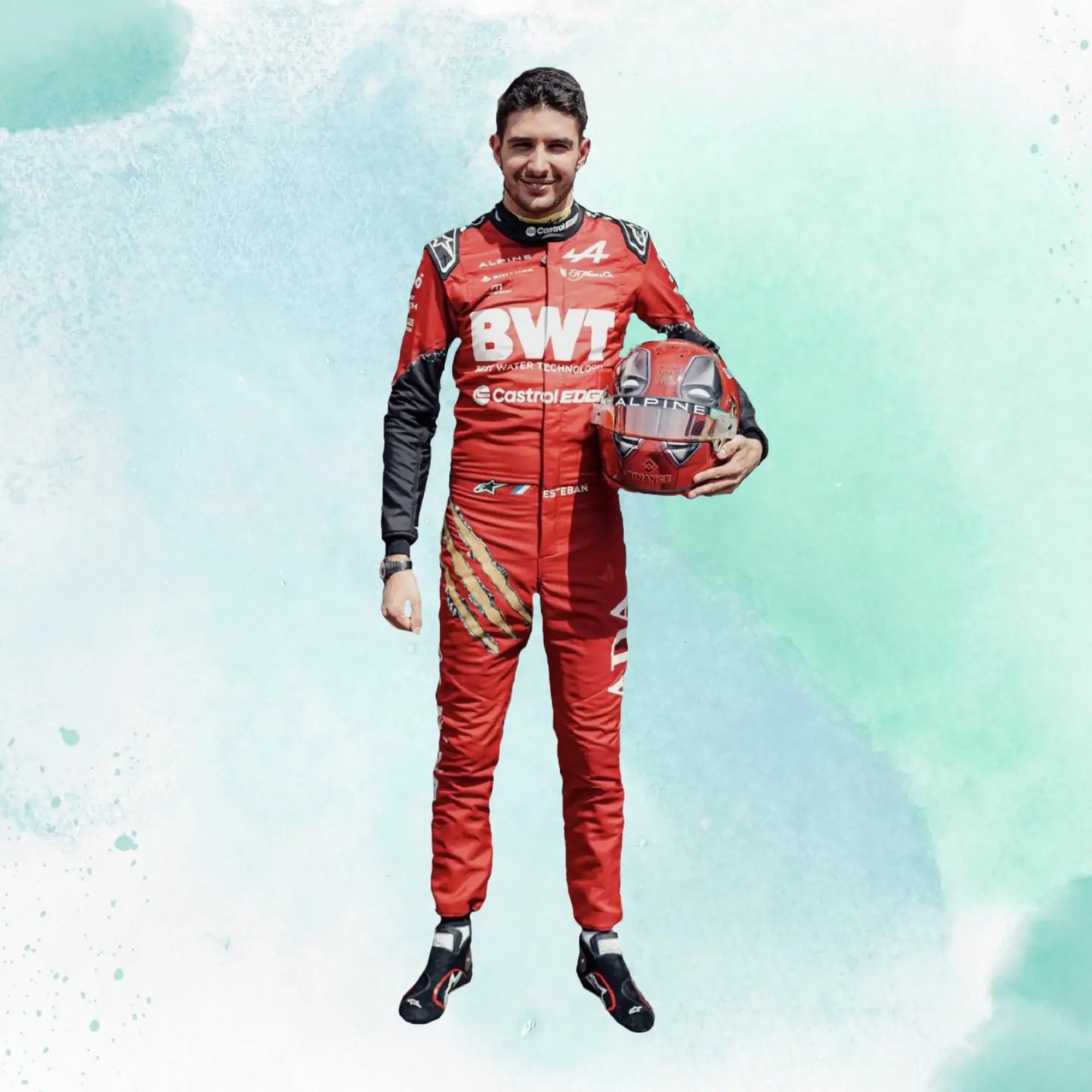 Esteban Ocon BWT Team Alpine 2024 Belgian GP Race Suit F1 - Dubai Sports Pro