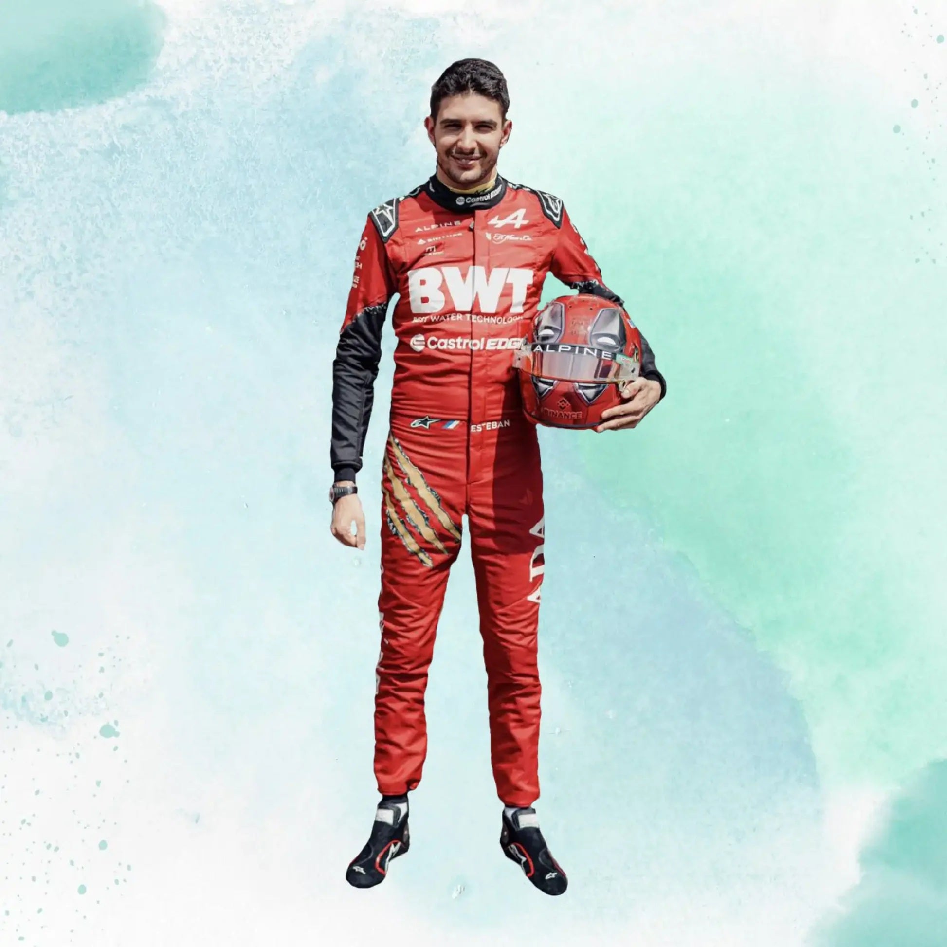 Esteban Ocon BWT Team Alpine 2024 Belgian GP Race Suit F1 - Dubai Sports Pro