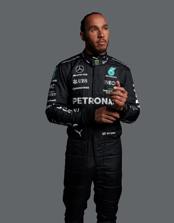 2023 Lewis Hamilton Mercedes F1 Race Suit - Dubai Sports Pro