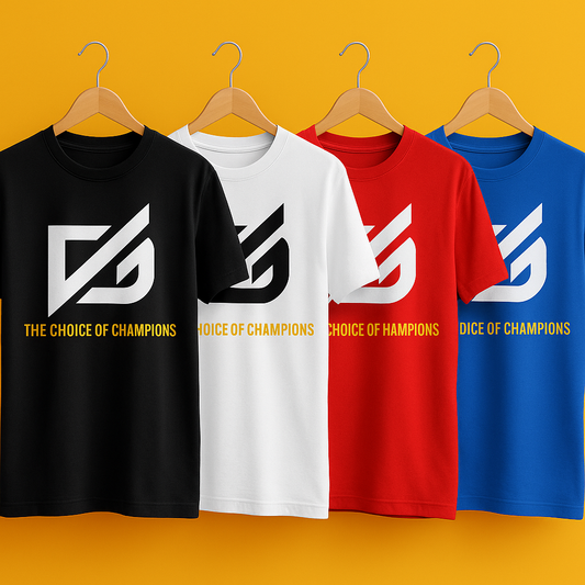 Dubai Sports Pro “The Choice of Champions” Black T-Shirt – Premium Edition