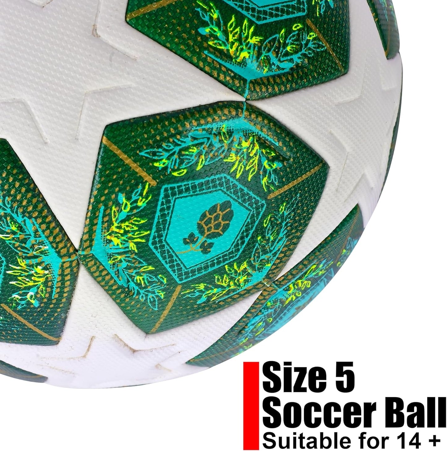 Official Size 5 Football for Training and Match Play – Premium PU Leather Soccer Ball with Strong Stitching