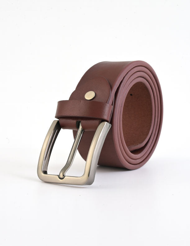 Classic Brown Genuine Leather Belt – Premium Handmade Edition